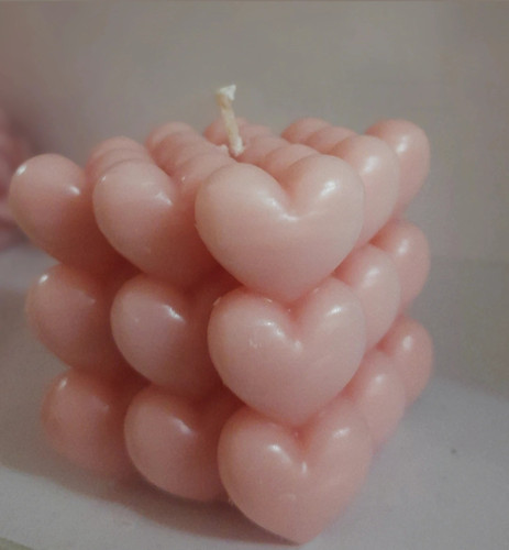 شمع روبیک قلبی